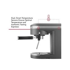 KitchenAid Semi Auto Espresso Maker | Matte Charcoal Grey -KitchenAid Sales 2021 02 15 13 28 kes6403dg 4