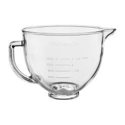 KitchenAid 5-Quart Glass Bowl + Lid | Fits 4.5-Quart & 5-Quart KitchenAid Tilt-Head Stand Mixers -KitchenAid Sales 5bowl2