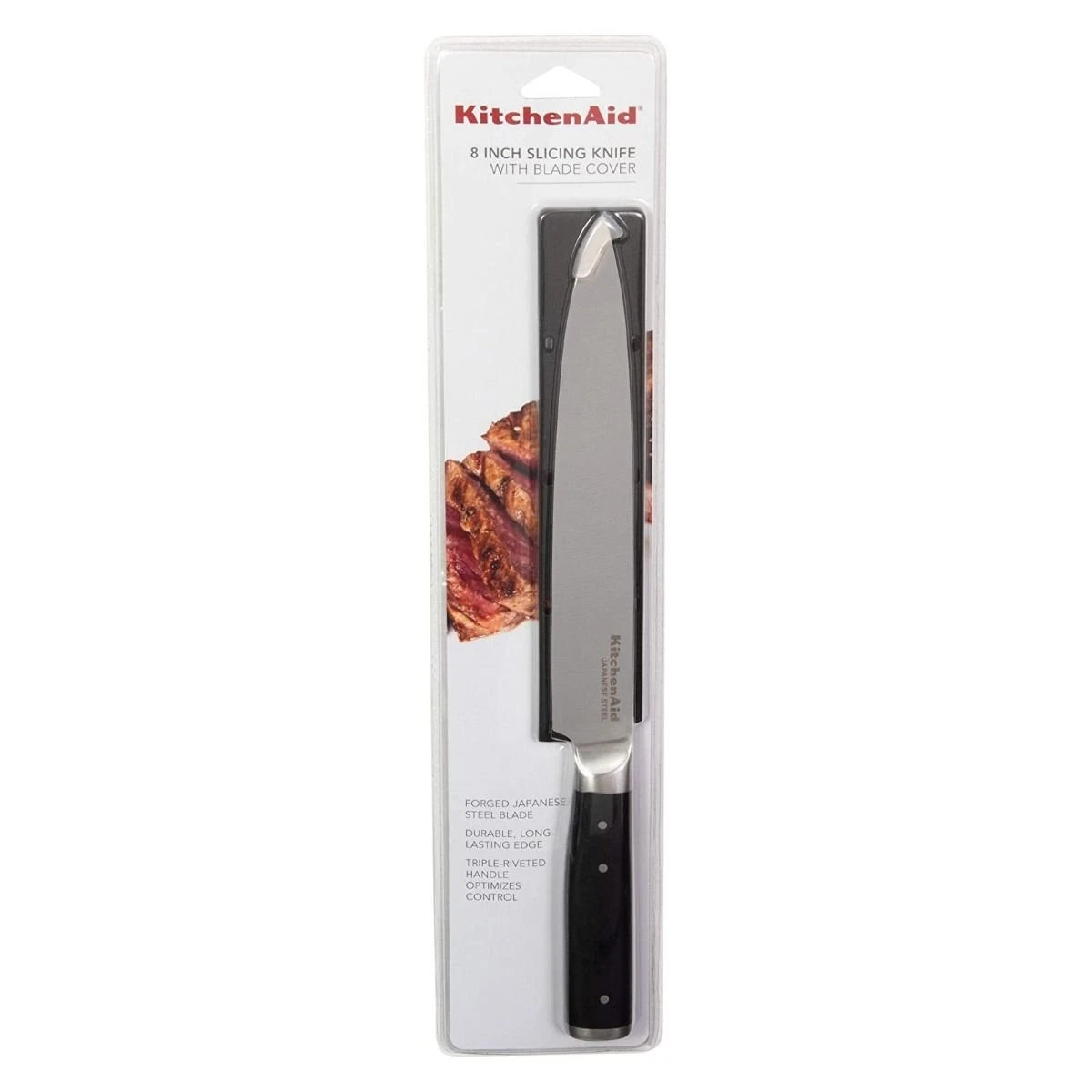 KitchenAid Gourmet Forged 8" Slicing Knife With Sheath 6 KitchenAid Gourmet Forged 8" Slicing Knife With Sheath - Image 4
