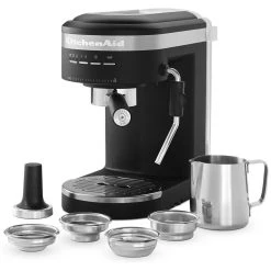 KitchenAid Semi Auto Espresso Maker | Black Matte -KitchenAid Sales 61kc8f9kdis. ac sl1280