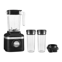 KitchenAid K150 3-Speed Blender + 2 Personal Jars | Black Matte