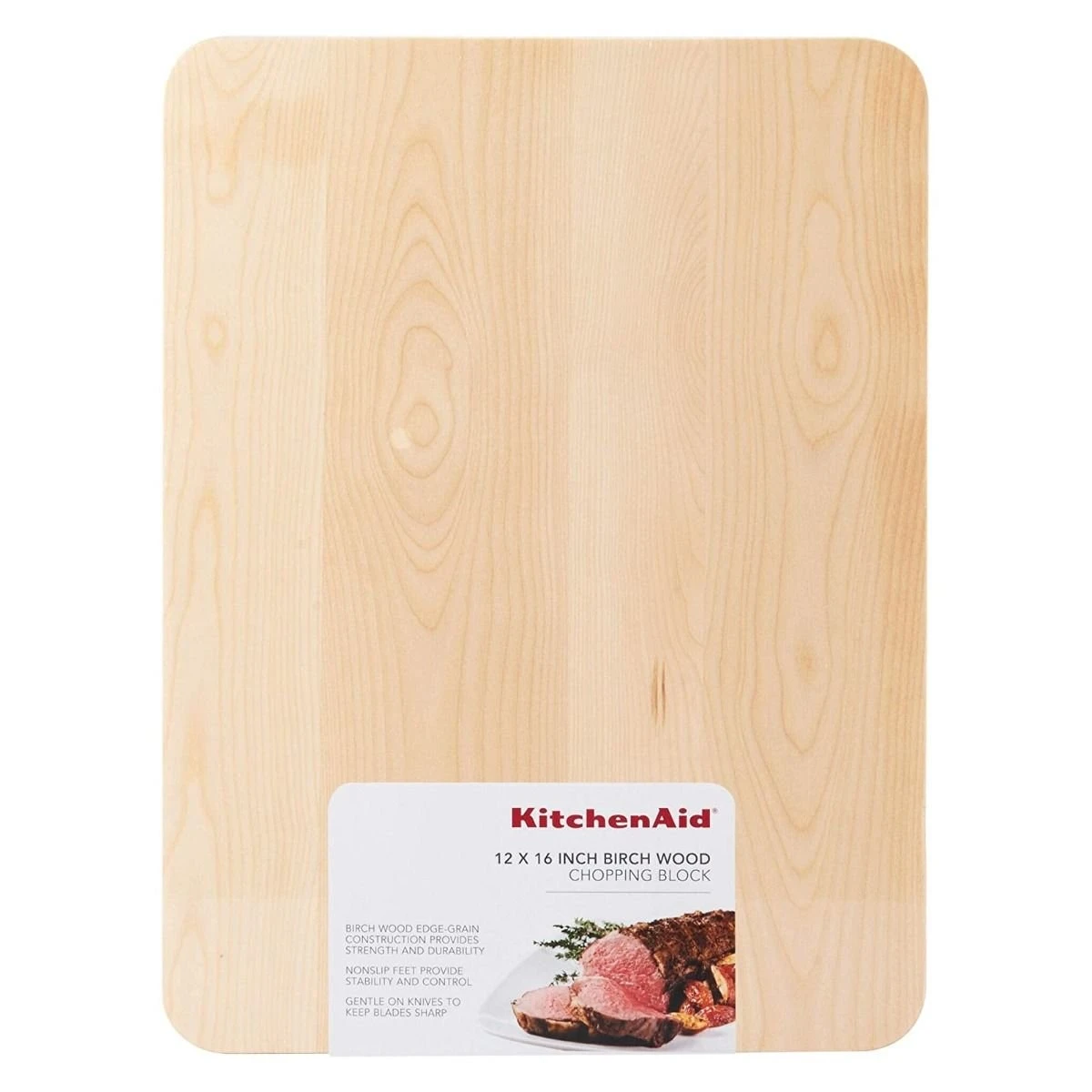 KitchenAid Gourmet Birchwood Chopping Block | 12" X 16" 7 KitchenAid Gourmet Birchwood Chopping Block | 12" X 16" - Image 5