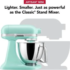 KitchenAid 3.5-Quart Artisan Mini Plus Tilt-Head Stand Mixer | Ice Blue -KitchenAid Sales 71bgygbpijl. ac sl1500