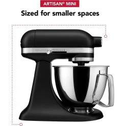 KitchenAid 3.5-Quart Artisan Mini Plus Tilt-Head Stand Mixer | Black Matte -KitchenAid Sales 71kq1pg5iol. ac sl1500