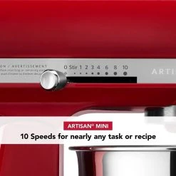 KitchenAid 3.5-Quart Artisan Mini Plus Tilt-Head Stand Mixer | Empire Red -KitchenAid Sales 71m6j4csial. ac sl1500