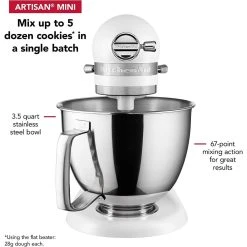 KitchenAid 3.5-Quart Artisan Mini Plus Tilt-Head Stand Mixer | Matte White -KitchenAid Sales 71myk5vxb8l. ac sl1500
