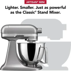 KitchenAid 3.5-Quart Artisan Mini Plus Tilt-Head Stand Mixer | Contour Silver -KitchenAid Sales 71ohbuig7gl. ac sl1500
