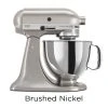 KitchenAid 5-Quart Artisan Custom Metallic Series Tilt-Head Stand Mixer | Multiple Colors Available -KitchenAid Sales brushed nickel ksm152psnk