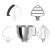 KitchenAid 5-Quart Stainless Steel Bowl + Coated Pastry Beater Accessory Pack | Fits 5-Quart KitchenAid Tilt-Head Stand Mixers -KitchenAid Sales ekb 5qthbowl acspk nops