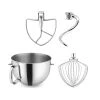 KitchenAid 7-Quart Stainless Steel Bowl + Stand Mixer Stainless Steel Accessory Pack | Fits 7-Quart KitchenAid Bowl-Lift Stand Mixers -KitchenAid Sales ekb 7qbowl ssaccessories nops