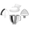 KitchenAid 5-Quart Stainless Steel Bowl + Coated Pastry Beater & Flex Edge Beater + Pouring Shield | Fits 4.5-Quart & 5-Quart KitchenAid Tilt-Head Stand Mixers -KitchenAid Sales ekb k5thsbp ps fe pb
