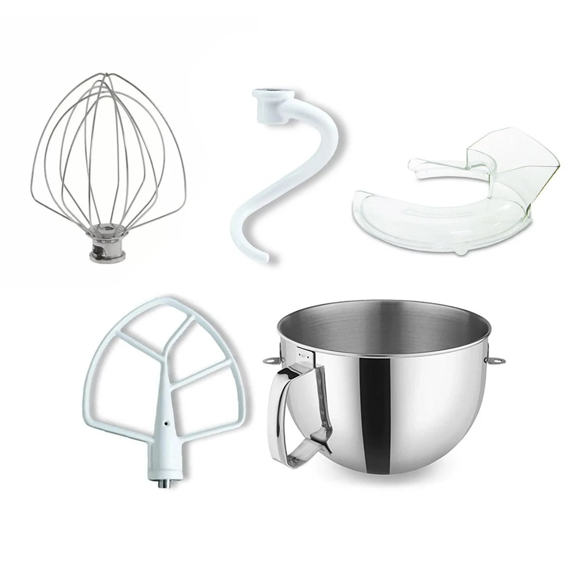 KitchenAid 6-Quart Stainless Steel Bowl + Accessory Pack + Pouring Shield | Fits 6-Quart KitchenAid Bowl-Lift Stand Mixers 5 KitchenAid 6-Quart Stainless Steel Bowl + Accessory Pack + Pouring Shield | Fits 6-Quart KitchenAid Bowl-Lift Stand Mixers - Image 3