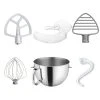 KitchenAid 6-Quart Stainless Steel Bowl + Coated Pastry Beater Accessory Pack + Pouring Shield | Fits 6-Quart KitchenAid Bowl-Lift Stand Mixers -KitchenAid Sales ekb ka6qtbowl accy pb rb