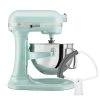 KitchenAid 6-Quart Pro 600 Bowl-Lift Stand Mixer | Ice Blue + Flex Edge Beater -KitchenAid Sales ekb kp26m1xic fe
