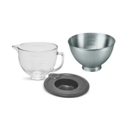 KitchenAid Stand Mixer Bowl Pack - Set Of 2 | Fits 4.5-Quart & 5-Quart KitchenAid Tilt-Head Stand Mixers -KitchenAid Sales ekb ksm5gb kb3ss 1