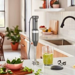 KitchenAid Variable Speed Corded Hand Blender | Matte Charcoal Grey 9 KitchenAid Variable Speed Corded Hand Blender | Matte Charcoal Grey -KitchenAid Sales immersion blender lifestyle image