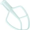 KitchenAid Flat Beater - White Coated | Fits 4.5-Quart & 5-Quart KitchenAid Bowl-Lift Stand Mixers -KitchenAid Sales k5ab flex edge beater popup