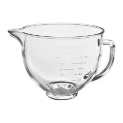 KitchenAid 5-Quart Glass Bowl + Flex Edge Beater | Fits 4.5-Quart & 5-Quart KitchenAid Tilt-Head Stand Mixers -KitchenAid Sales kaglassbowl1 1