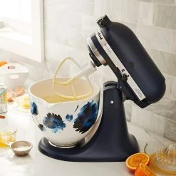 KitchenAid 5-Quart Ink Watercolor Patterned Ceramic Bowl | Fits 4.5-Quart & 5-Quart KitchenAid Tilt-Head Stand Mixers -KitchenAid Sales kaink4
