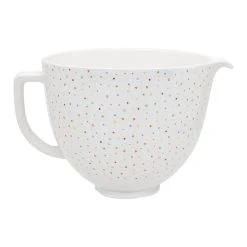 KitchenAid 5-Quart Confetti Sprinkle Ceramic Bowl + Flex Edge Beater | Fits 4.5-Quart & 5-Quart KitchenAid Tilt-Head Stand Mixers -KitchenAid Sales kconf1 1