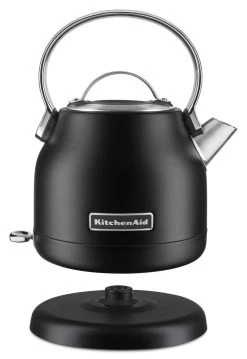 KitchenAid 1.25L Electric Kettle | Black Matte -KitchenAid Sales kek1222bm electric tea kettle kitchenaid 1