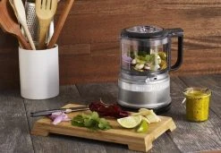 KitchenAid Refurbished 3.5-Cup Mini Food Processor | Contour Silver -KitchenAid Sales kfc3516cu kitchenaid contour silver mini food processor 1
