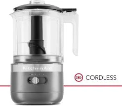 KitchenAid 5-Cup Cordless Food Chopper | Matte Charcoal Grey