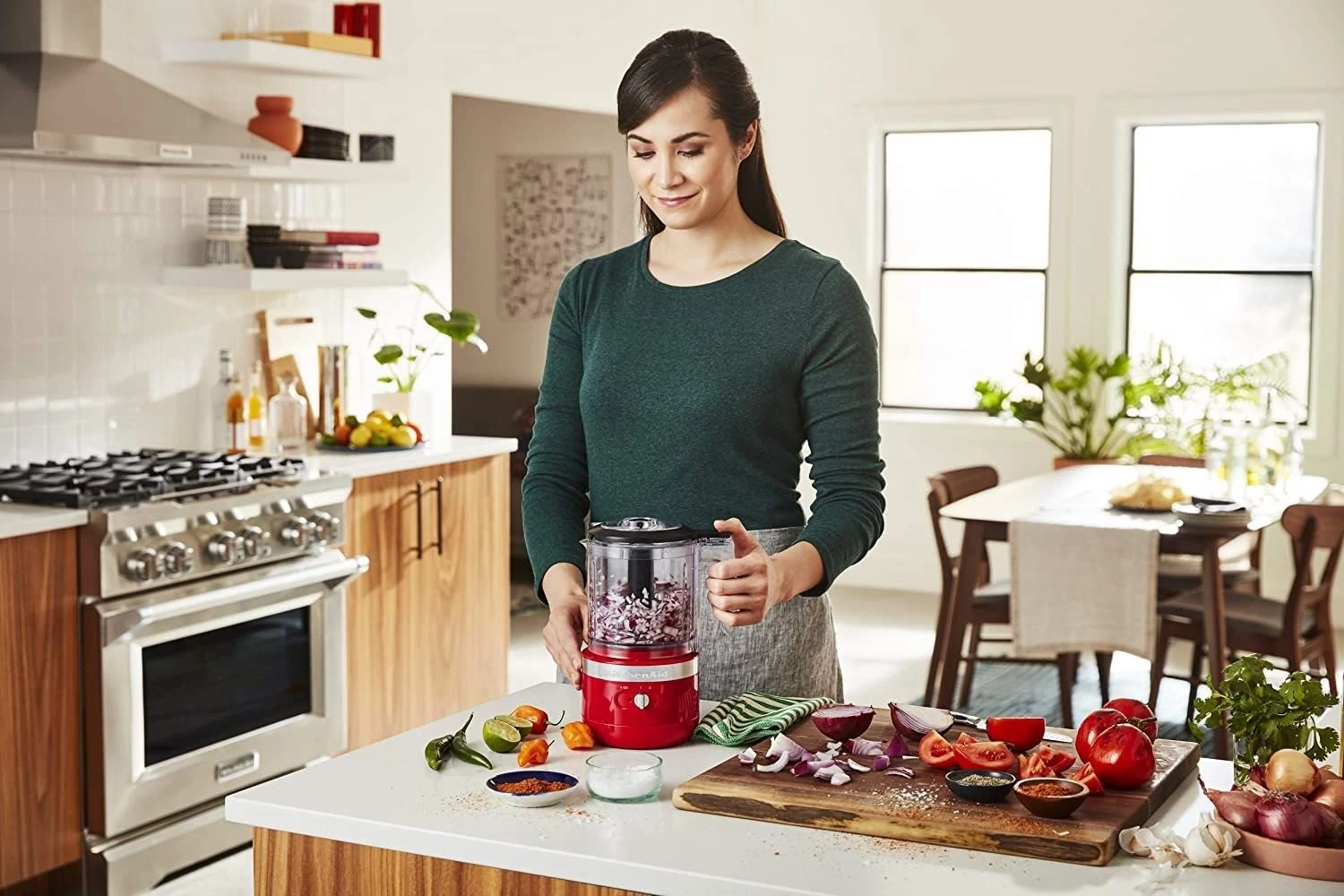 KitchenAid 5-Cup Cordless Food Chopper | Passion Red - Image 4