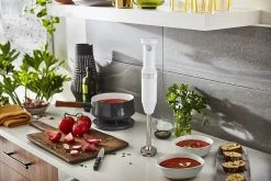 KitchenAid Variable Speed Cordless Hand Blender | White -KitchenAid Sales khbbv53wh white kitchenaid cordless hand blender