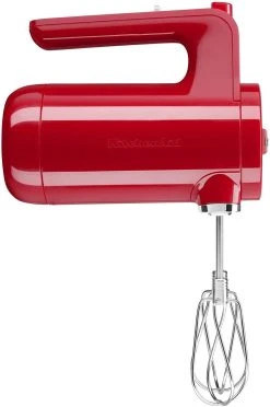 KitchenAid 7-Speed Cordless Hand Mixer | Passion Red -KitchenAid Sales khmb732pa kitchenaid cordless hand mixer passion red