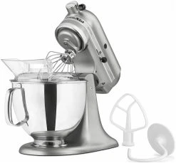 KitchenAid 5-Quart Artisan Tilt-Head Stand Mixer | Contour Silver -KitchenAid Sales kitchen aid contour silver artisan stand mixer fb401 16 popup