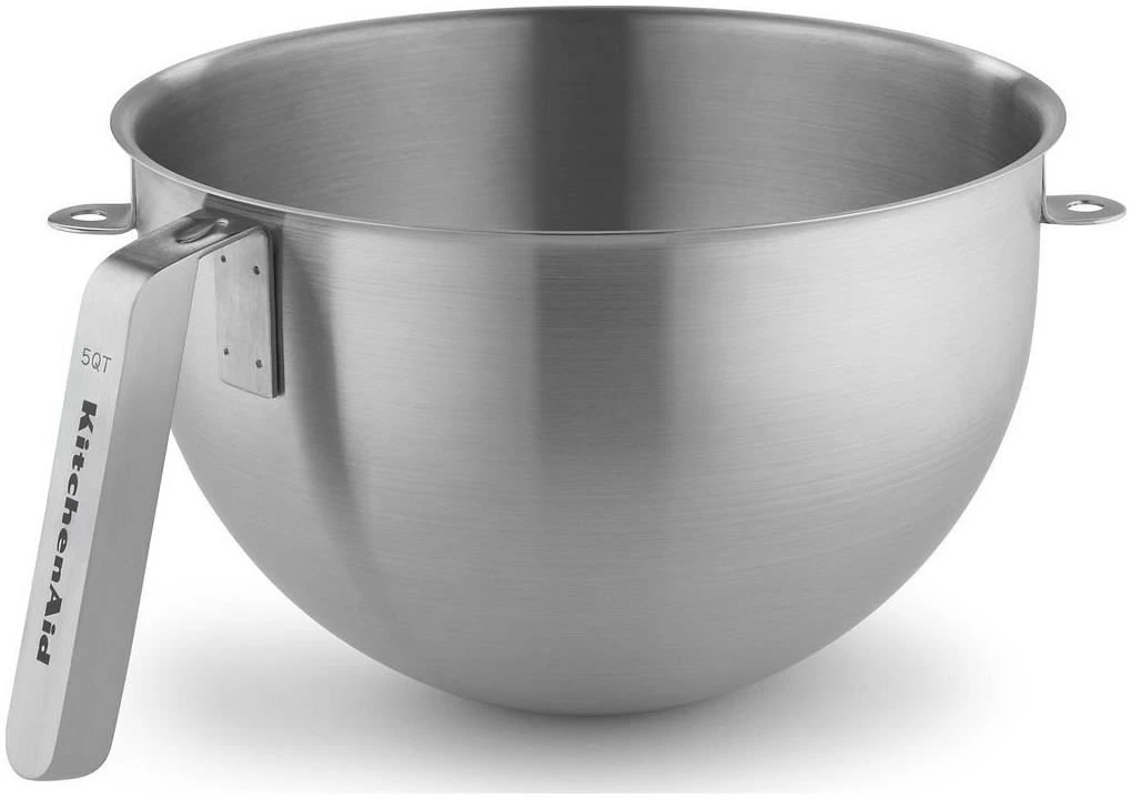 KitchenAid Commercial 5-Quart Stainless Steel Bowl W/J Hook Handle | Fits 7-Quart & 8-Quart KitchenAid Bowl-Lift Stand Mixers 3 KitchenAid Commercial 5-Quart Stainless Steel Bowl W/J Hook Handle | Fits 7-Quart & 8-Quart KitchenAid Bowl-Lift Stand Mixers