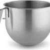 KitchenAid Commercial 8-Quart Stainless Steel Bowl W/J Hook Handle | Fits 8-Quart KitchenAid Bowl-Lift Stand Mixers -KitchenAid Sales kitchenaid 8 quart commercial stand mixer bowl ksmc8qbowl compressed
