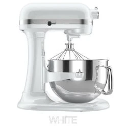 KitchenAid 6-Quart Pro 600 Bowl-Lift Stand Mixer | White -KitchenAid Sales kitchenaid mixer white kp26m1xwh sq popup