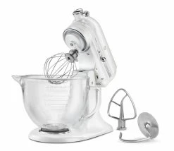 KitchenAid 5-Quart Artisan Design Series Tilt-Head Stand Mixer | Frosted Pearl -KitchenAid Sales kitchenaid stand mixer ksm155gbfp frosted pearl 3 1