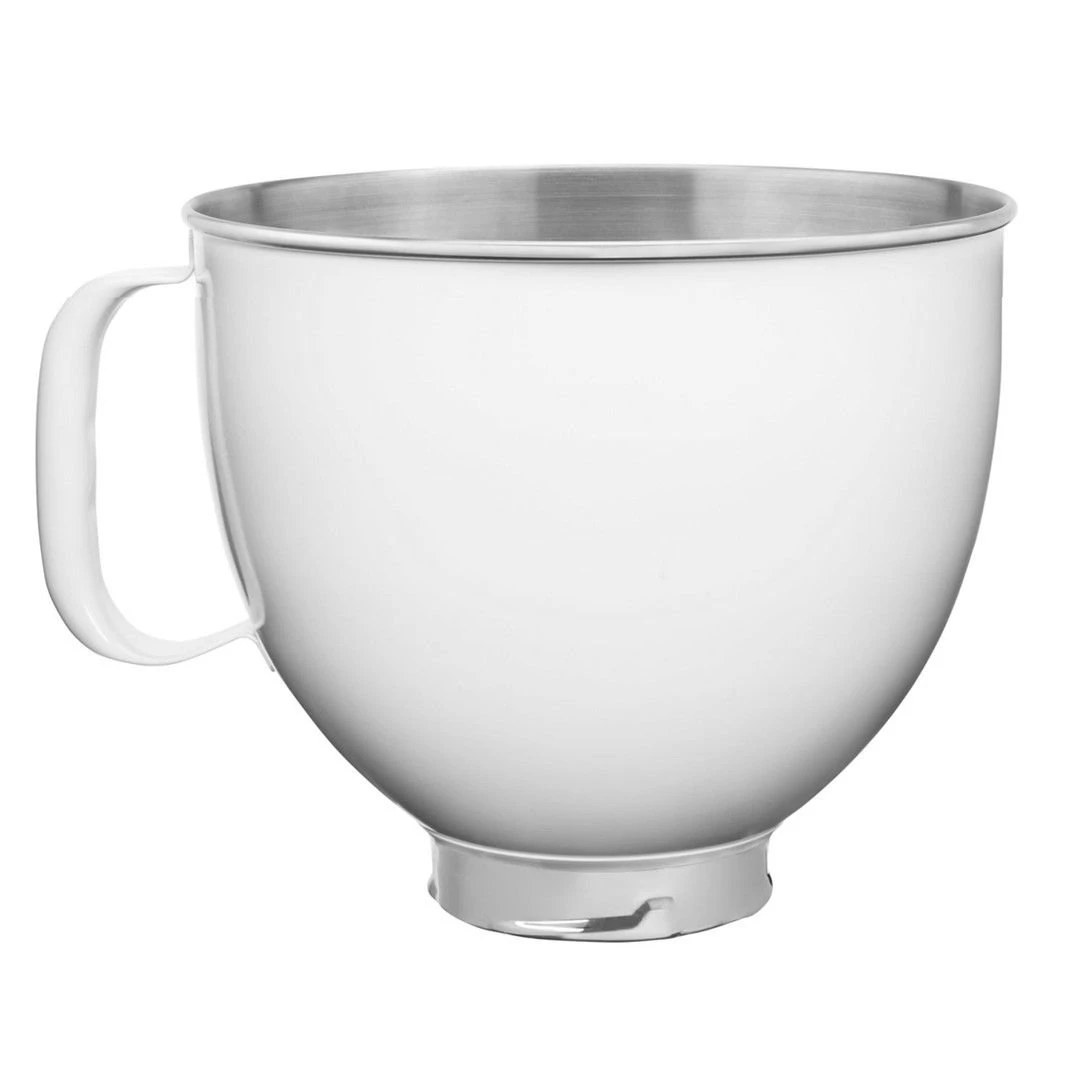 KitchenAid 5-Quart White Stainless Steel Bowl | Fits 4.5-Quart & 5-Quart KitchenAid Tilt-Head Stand Mixers 3 KitchenAid 5-Quart White Stainless Steel Bowl | Fits 4.5-Quart & 5-Quart KitchenAid Tilt-Head Stand Mixers