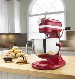 KitchenAid 6-Quart Pro 600 Bowl-Lift Stand Mixer | Empire Red -KitchenAid Sales kp26m1xer empire red kitchenaid pro 600 1