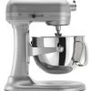 KitchenAid 6-Quart Pro 600 Bowl-Lift Stand Mixer | Nickel Pearl -KitchenAid Sales kp26m1xnp nickel pearl mixer pro600 kitchenaid