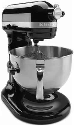 KitchenAid 6-Quart Pro 600 Bowl-Lift Stand Mixer | Onyx Black -KitchenAid Sales kp26m1xob 6quart black popup