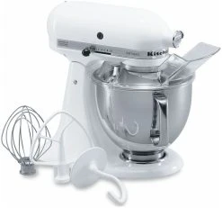 KitchenAid 5-Quart Artisan Tilt-Head Stand Mixer | White -KitchenAid Sales ksm150pswh white kitchenaid atrisan mixer popup
