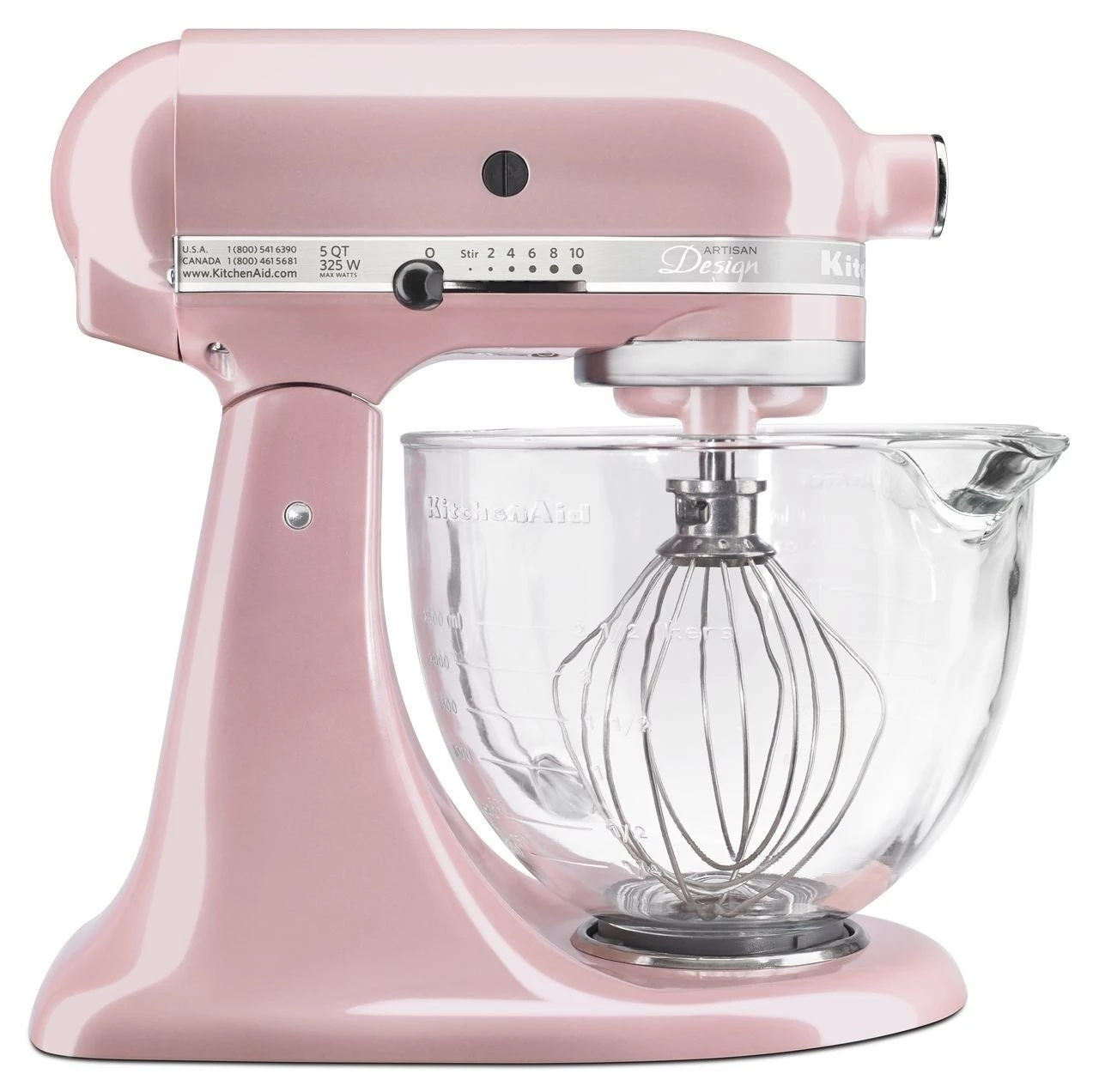 KitchenAid 5-Quart Artisan Design Series Tilt-Head Stand Mixer | Silk Pink