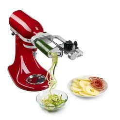 KitchenAid Spiralizer Attachment + Angel Hair & Thin Slice Blade Spiralizer Accessories -KitchenAid Sales ksm1apc 3