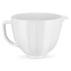 KitchenAid 5-Quart White Shell Patterned Ceramic Bowl | Fits 4.5-Quart & 5-Quart KitchenAid Tilt-Head Stand Mixers -KitchenAid Sales ksm2cb5pws 1
