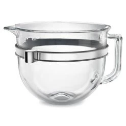 KitchenAid 6-Quart "F-Series" Glass Bowl Kit | Fits 5-Quart, 6-Quart & 7-Quart KitchenAid Bowl-Lift Stand Mixers -KitchenAid Sales ksm6521x kitchenaid pro6500 glass bowl 2 1000