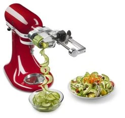 KitchenAid Spiralizer Accessory: Angel Hair & Thin Slice Blades (Attaches To Spiralizer Attachment KSM1APC) 11 KitchenAid Spiralizer Accessory: Angel Hair & Thin Slice Blades (Attaches To Spiralizer Attachment KSM1APC) -KitchenAid Sales ksmapc1ap mixer attachments spiralizer angel hair and thin slice blades