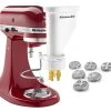 KitchenAid Gourmet Pasta Press Attachment (Bucatini, Rigatoni, Spaghetti, Fusilli, Large & Small Macaroni) -KitchenAid Sales ksmpexta kitchen aid gourmet pasta press