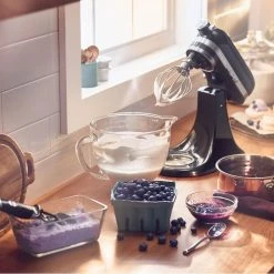 KitchenAid 3.5-Quart Glass Bowl + Flex Edge Beater | Fits 3.5-Quart KitchenAid Artisan Mini Tilt-Head Stand Mixers -KitchenAid Sales life of bowl 3 1 1