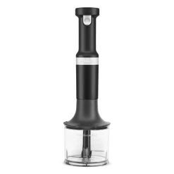 KitchenAid Variable Speed Cordless Hand Blender + Chopper & Whisk Accessories | Black Matte -KitchenAid Sales ohwhite3