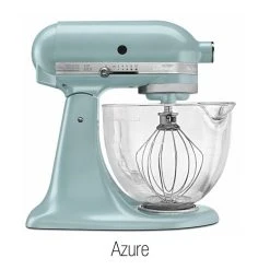 KitchenAid 5-Quart Artisan Tilt-Head Stand Mixer | Design Series Glass Bowl -KitchenAid Sales p130172 1z 1