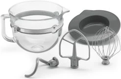 KitchenAid 6-Quart Pro 6500 Design Series Bowl-Lift Stand Mixer | Sugar Pearl Silver -KitchenAid Sales p130784 4z compressed 1